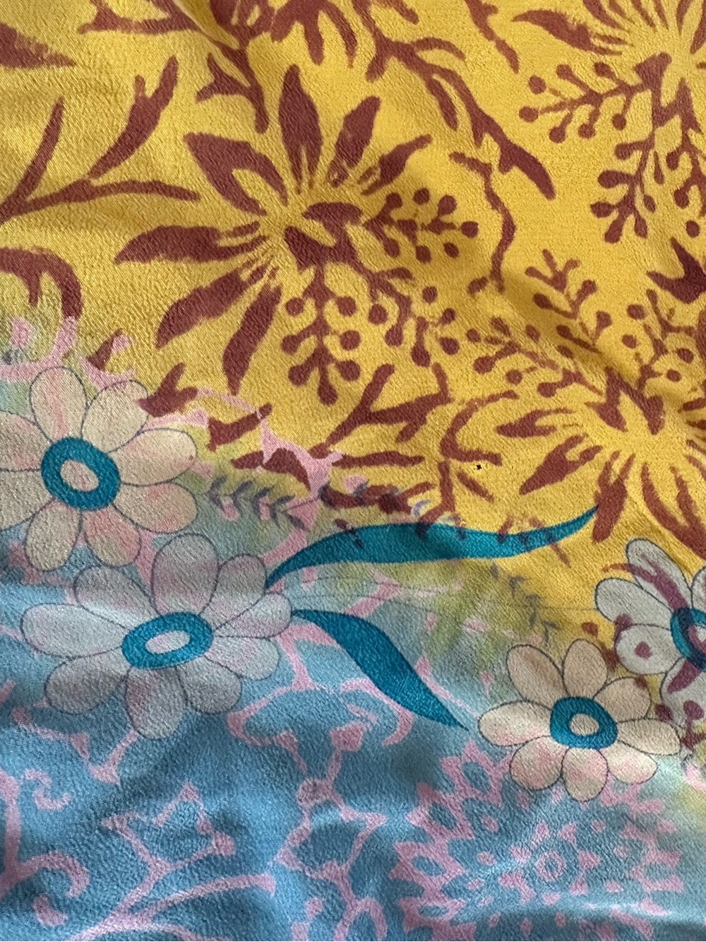 Kantha Bae Silk Boho Kimono Duster Open Front Sz OS - Picture 9 of 10